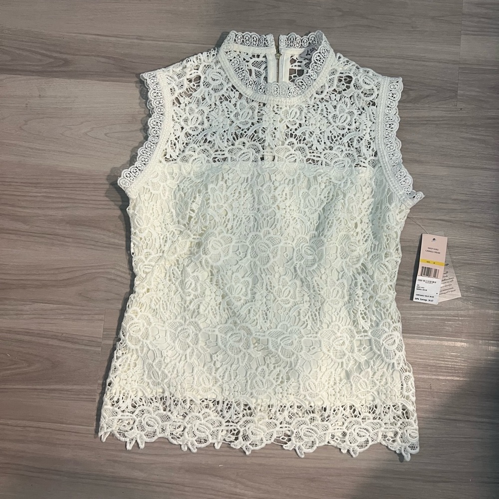 Cream Lace blouse